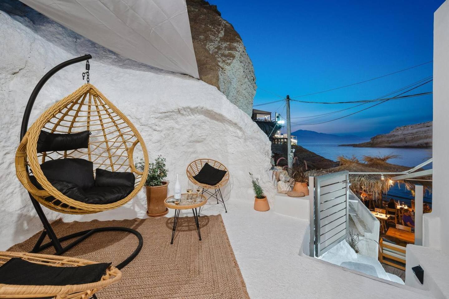 Casa Grotta With Sea & Cave View Hotel Matala Eksteriør billede